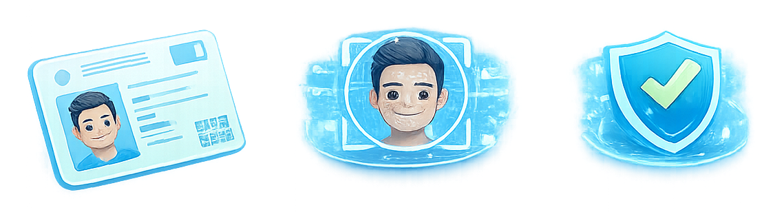 Ilustración FaceVision: documento + biometría + retorno controlado